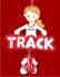 Terrific Track Girl Personalized Christmas Ornament Personalized by Russell Rhodes