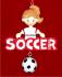 Talented Soccer Girl Christmas Ornament Personalized by Russell Rhodes