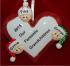 Loving Heart 3 Grandchildren Christmas Ornament Personalized by Russell Rhodes