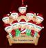 Personalized Family Christmas Ornament 4-Poster Fun for 10 Personalized by Russell Rhodes