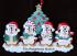 Personalized Family Christmas Ornament 4 Winter Penguins Personalized by Russell Rhodes