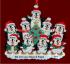 Our 9 Grandkids Penguin Fun Christmas Ornament Personalized by RussellRhodes.com
