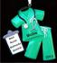 Medical Scrubs Green Christmas Ornament Personalized Personalized by Russell Rhodes