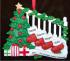 Holiday Banister for Family of 4 Christmas Ornament Personalized by Russell Rhodes