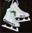 Embodiment of Grace Figure Skates Christmas Ornament Personalized by Russell Rhodes