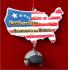 USA Proud: Helmet with Goggles Christmas Ornament Personalized by Russell Rhodes