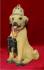 Yellow Labrador with Binoculars Christmas Ornament Personalized by Russell Rhodes