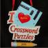 I Love Crossword Christmas Ornament Personalized by Russell Rhodes