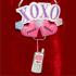 XOXO - Hugs and Kisses Christmas Ornament Personalized by Russell Rhodes