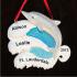 2 Friends in the Tropics Christmas Ornament Personalized by Russell Rhodes
