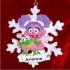 Abby in Winter Wonderland Christmas Ornament Personalized by Russell Rhodes