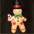 Gingerbread Boy Christmas Ornament Personalized by Russell Rhodes