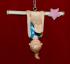 Gymnastics Hanging Upside Down Personalized Christmas Ornament Personalized by RussellRhodes.com