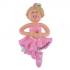 Ballerina Female Blonde Christmas Ornament Personalized by Russell Rhodes