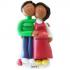 African-American Couple Pregnant Christmas Ornament Personalized by RussellRhodes.com