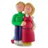Pregnant Couple Both Blonde Christmas Ornament Personalized by Russell Rhodes