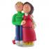 Pregnant Couple Male Blonde Female Brown Hair Christmas Ornament Personalized by RussellRhodes.com