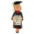 Graduation Female Blonde Hair Christmas Ornament Personalized by Russell Rhodes