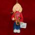 Saxophone Virtuoso, Female Blonde Hair Personalized Christmas Ornament Personalized by RussellRhodes.com