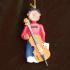 Cello Virtuoso, African American Male Christmas Ornament Personalized by Russell Rhodes