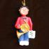 French Horn Virtuoso, African American Male Christmas Ornament Personalized by Russell Rhodes