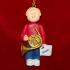 French Horn Virtuoso, Male Blonde Hair Christmas Ornament Personalized by RussellRhodes.com