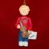 Violin Virtuoso, Male Blonde Hair Christmas Ornament Personalized by Russell Rhodes