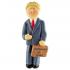 Businessman Blonde Hair Christmas Ornament Personalized by Russell Rhodes
