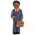 African American Male MBA Business School Graduation Christmas Ornament Personalized by Russell Rhodes