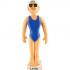 Swimmer Female Christmas Ornament Personalized by RussellRhodes.com