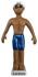 Swimmer African-American Male Christmas Ornament Personalized by Russell Rhodes