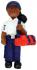 EMT Female African American Christmas Ornament Personalized by Russell Rhodes