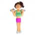 Aerobics Female Brunette Christmas Ornament Personalized by Russell Rhodes