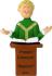 Priest Male Blond Christmas Ornament Personalized by RussellRhodes.com