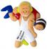 Blonde Male Wrestling Christmas Ornament Personalized by Russell Rhodes