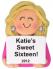 Sweet 16! Female Blond Christmas Ornament Personalized by Russell Rhodes