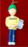Male with Smart Phone Christmas Ornament Personalized by Russell Rhodes