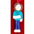 Cast on Arm Female Brunette Christmas Ornament Personalized by RussellRhodes.com