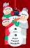 Grandmother Christmas Ornament Making Snowman 2 Grandkids by Russell Rhodes
