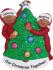 Couple Decorating Tree African American Christmas Ornament Personalized by Russell Rhodes