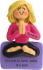 Yoga Female Blond Christmas Ornament Personalized by Russell Rhodes
