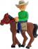 Horseback Fun Male Christmas Ornament Personalized by Russell Rhodes