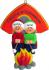 Camping Out Couple Christmas Ornament