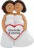 Same Sex Marriage Females Both Brunette Christmas Ornament Personalized by RussellRhodes.com