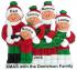 Buying Our Family Tree Family of 5 Christmas Ornament Personalized by Russell Rhodes