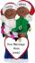 Couple's First Christmas African American Christmas Ornament Personalized by Russell Rhodes