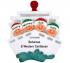 Cruisin' Family of 4 Out to Sea Christmas Ornament Personalized by Russell Rhodes