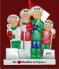 4 Grandkids White Xmas Love for Grandparent(s) Christmas Ornament Personalized by Russell Rhodes