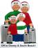 Traveling Family of 4 Christmas Ornament Personalized by Russell Rhodes