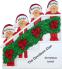 Festive Holiday Banister for Family of 4 Christmas Ornament Personalized by RussellRhodes.com